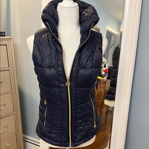 MICHAEL Michael Kors Dark Blue Quilted Vest